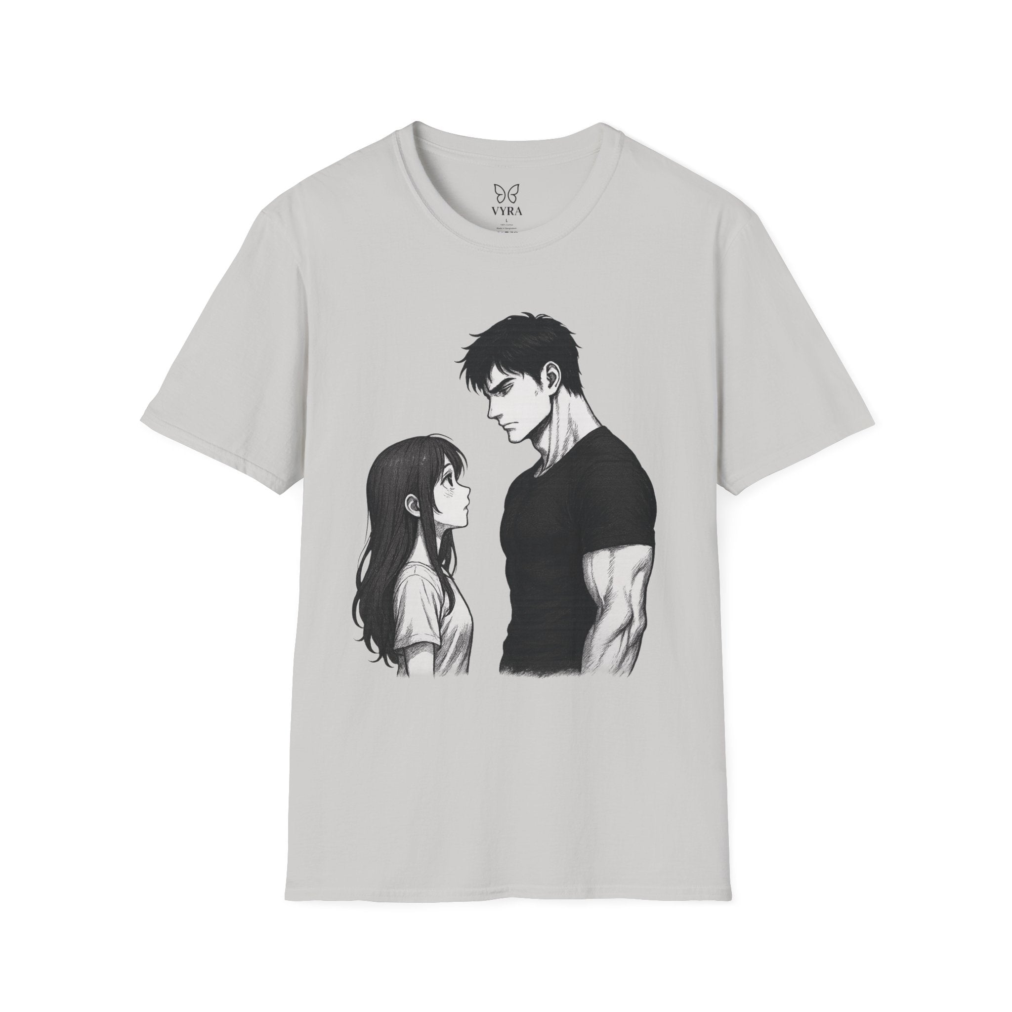 Anime Couple Love T-Shirt | Romantic Unisex Tee | Gift for Her & Him