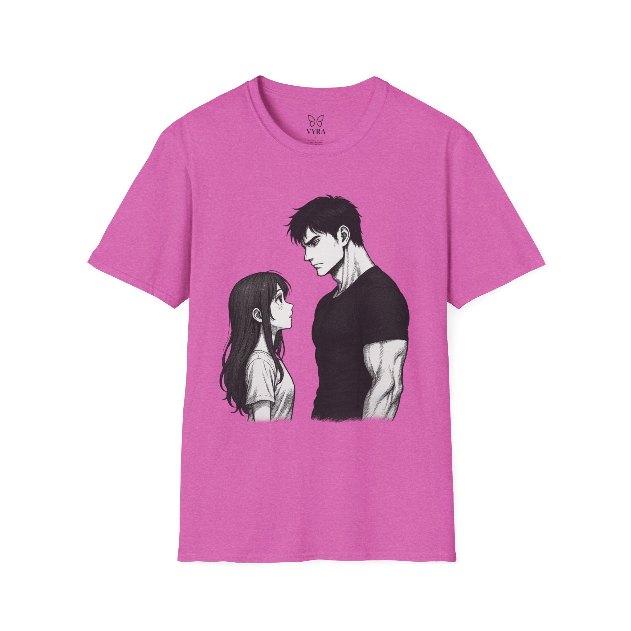 Anime Couple Love T-Shirt | Romantic Unisex Tee | Gift for Her & Him
