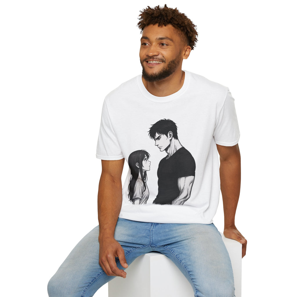 Anime Couple Love T-Shirt | Romantic Unisex Tee | Gift for Her & Him