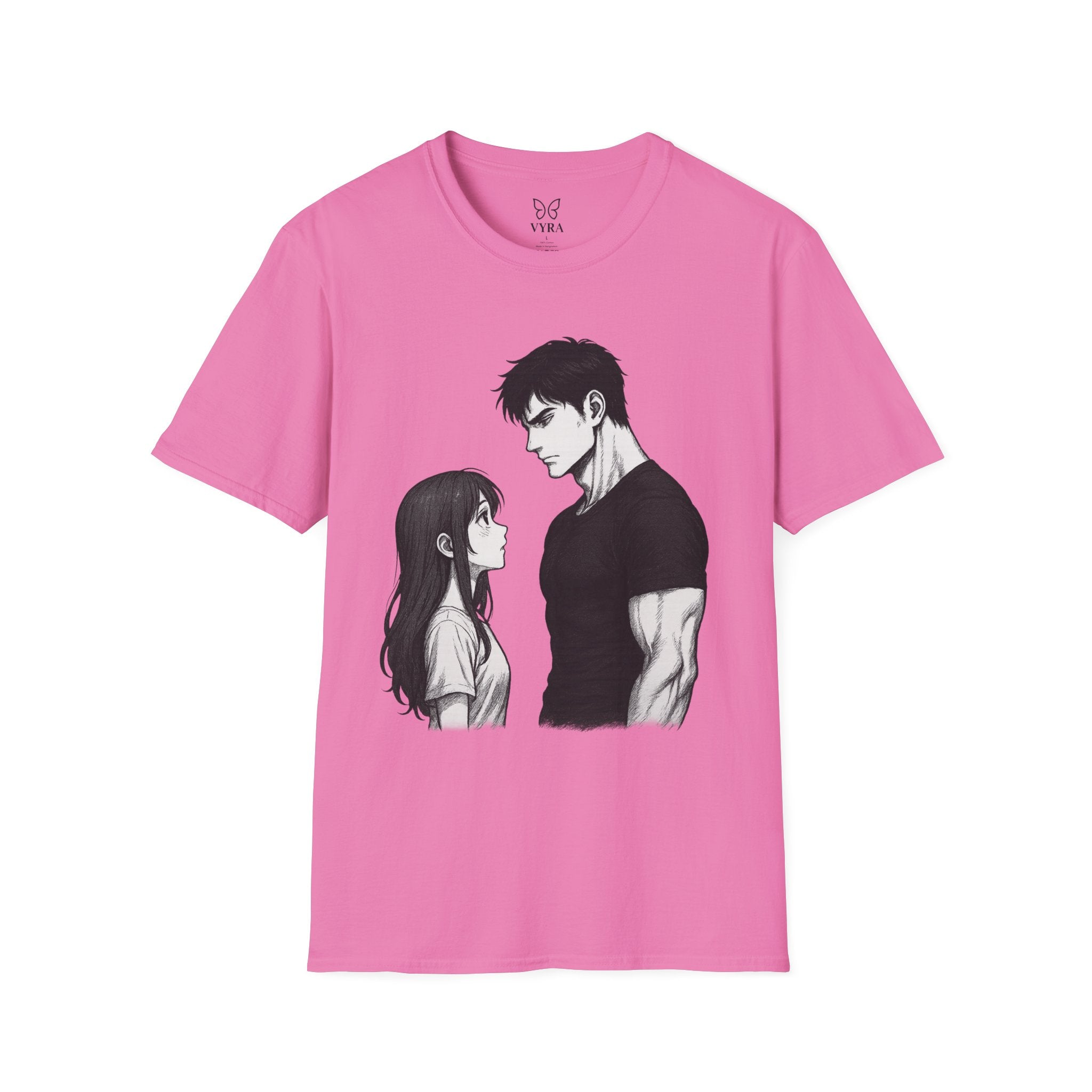 Anime Couple Love T-Shirt | Romantic Unisex Tee | Gift for Her & Him