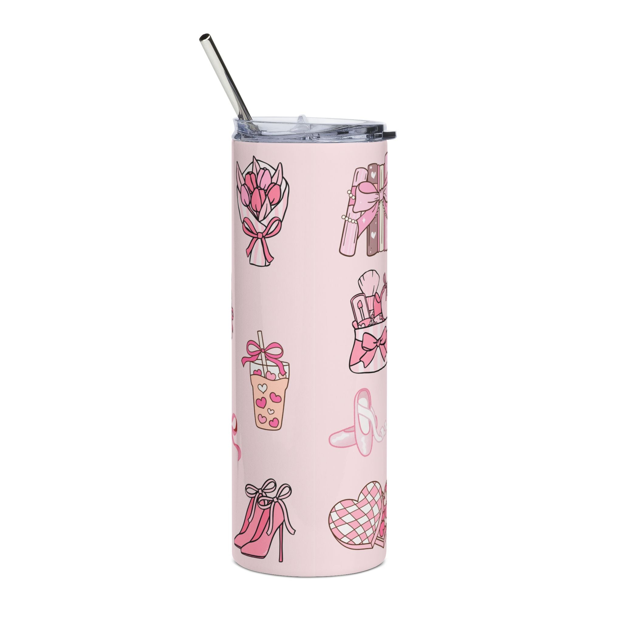 Pink "I'm Literally Just a Girl" Stainless Steel Tumbler — 20oz Cute Gift Travel Cup