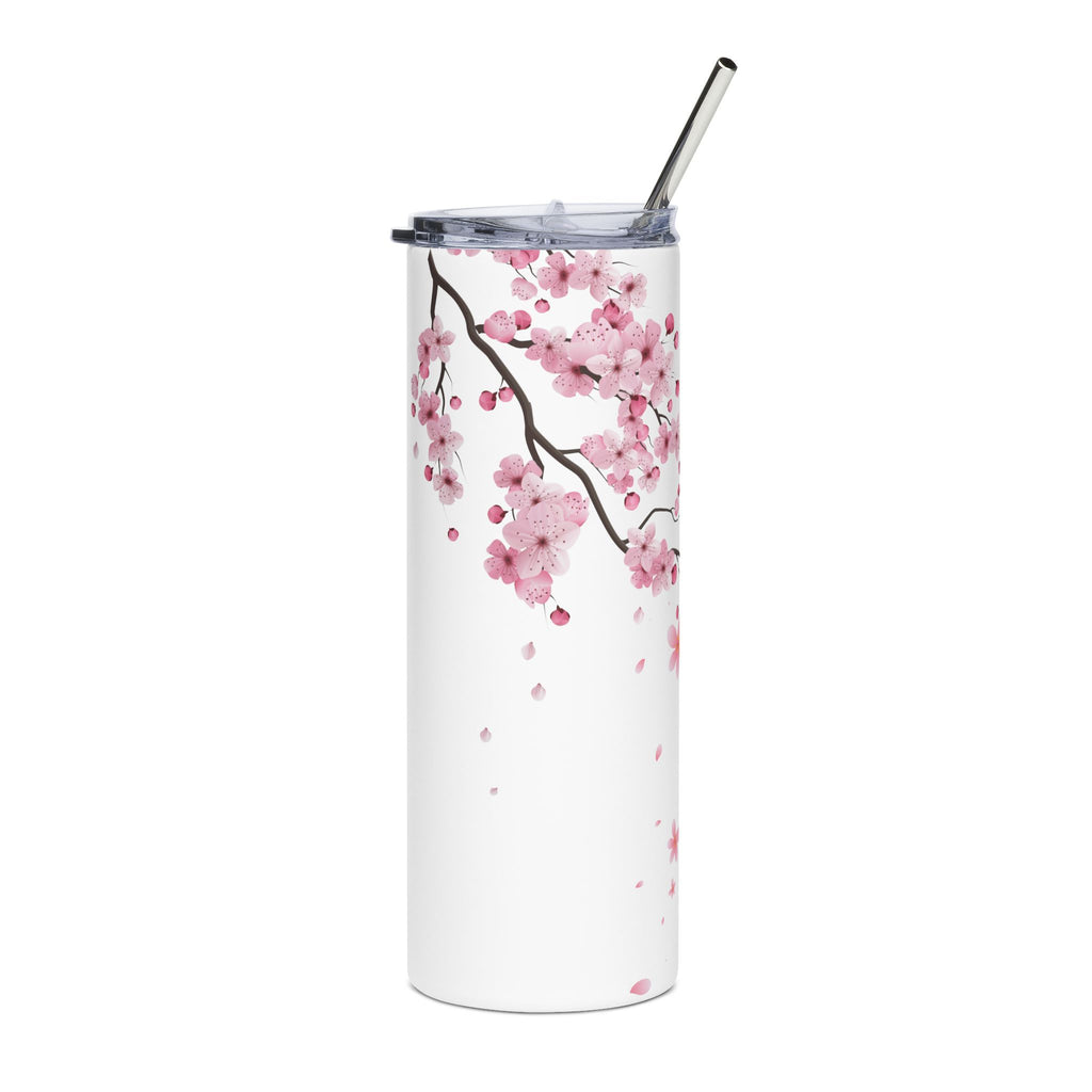 🌸 Cherry Blossom Stainless Steel Tumbler – 20oz