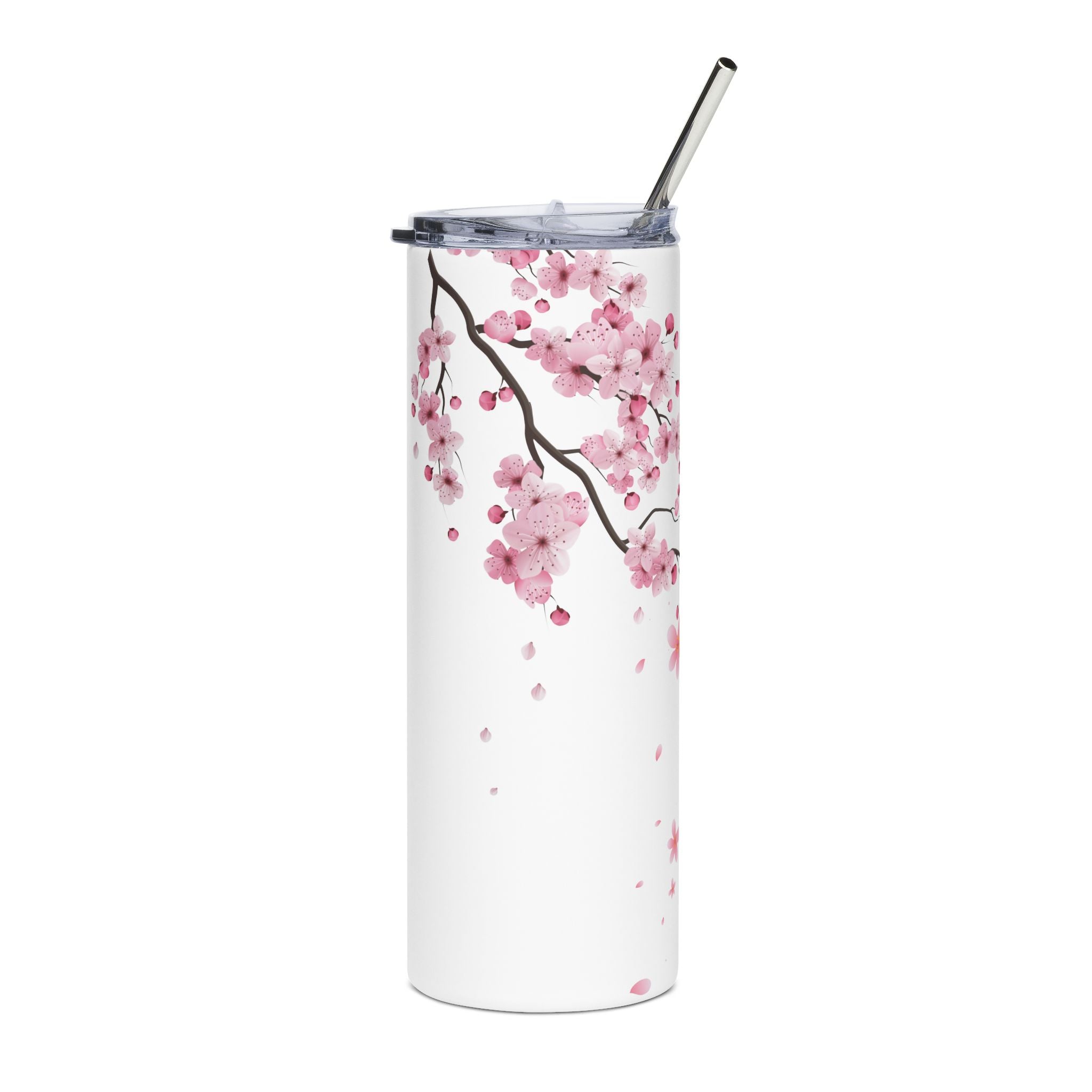 🌸 Cherry Blossom Stainless Steel Tumbler – 20oz