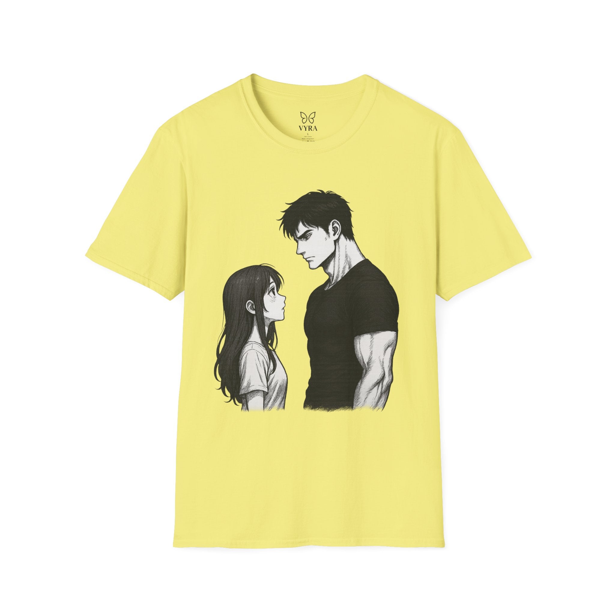 Anime Couple Love T-Shirt | Romantic Unisex Tee | Gift for Her & Him