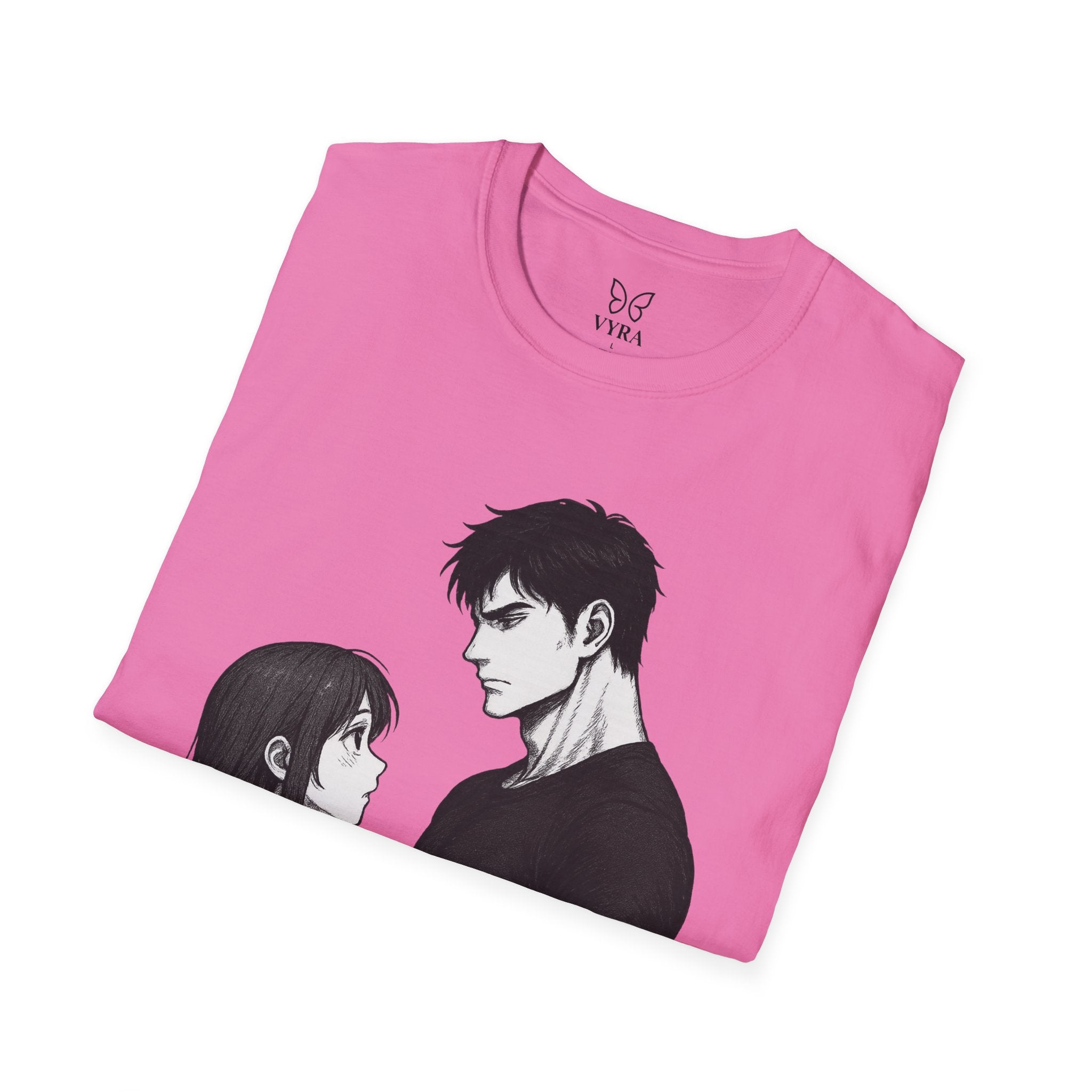 Anime Couple Love T-Shirt | Romantic Unisex Tee | Gift for Her & Him