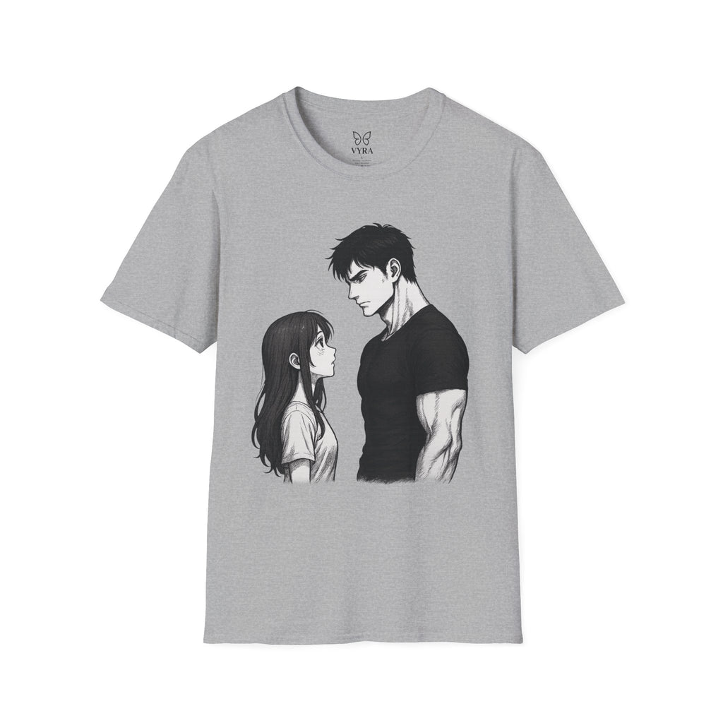 Anime Couple Love T-Shirt | Romantic Unisex Tee | Gift for Her & Him