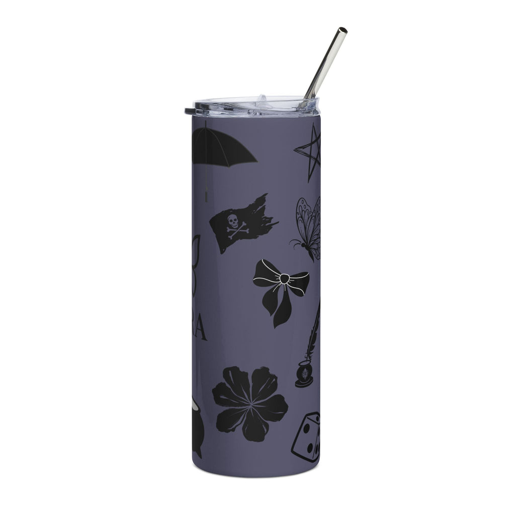 Black & White Symbol Tumbler – 20 oz Stainless Steel Travel Cup