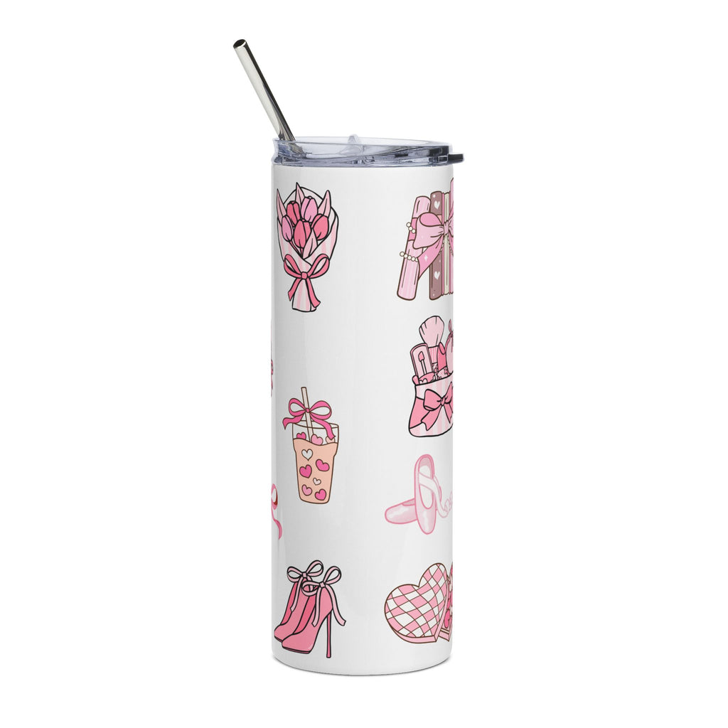 I'm Literally Just a Girl Stainless Steel Tumbler — 20oz Pink Cute Gift Cup