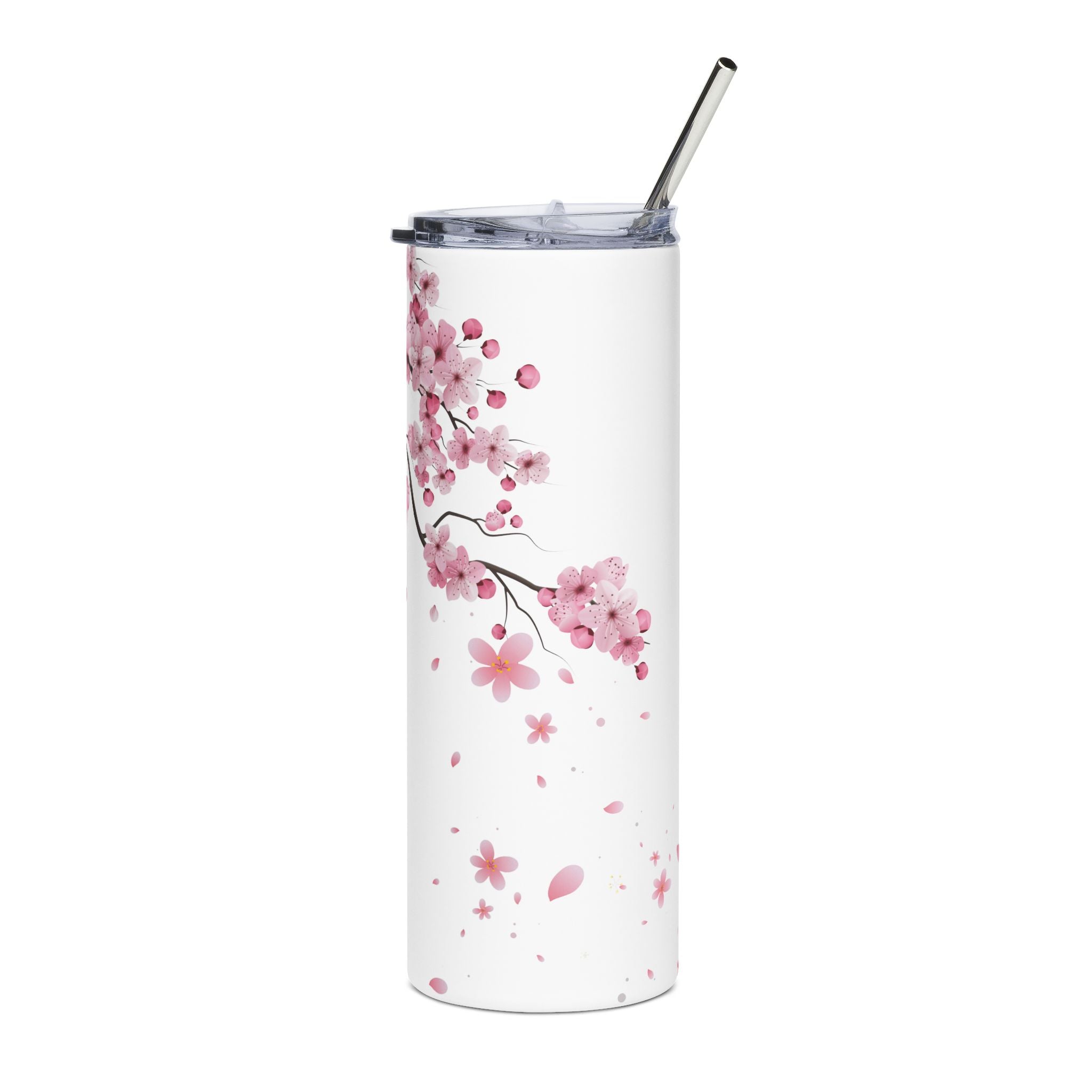 🌸 Cherry Blossom Stainless Steel Tumbler – 20oz