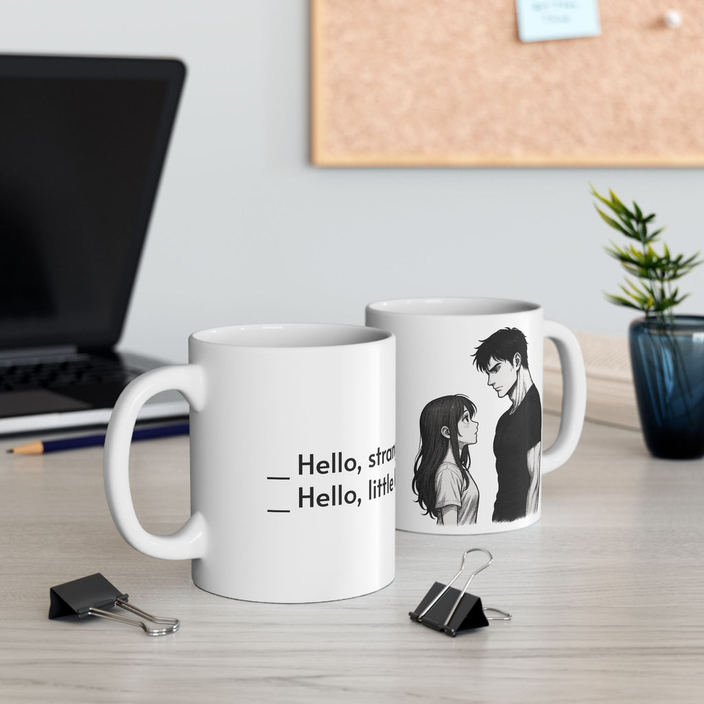 Anime Couple Mug | Romantic Manga Style Coffee Cup | Gift for Boyfriend or Girlfriend | Fall Vibes | Cute Love Mug for Couples