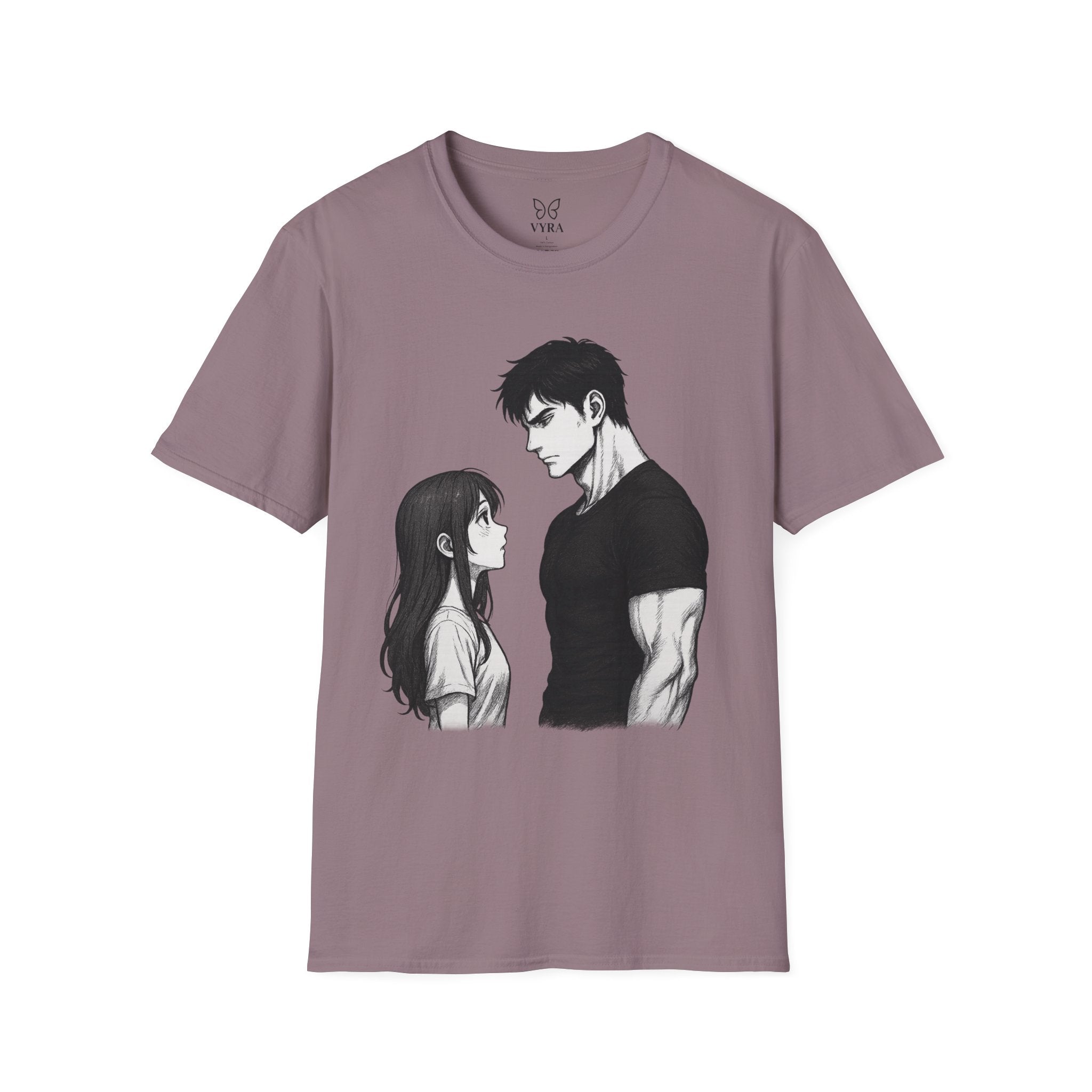 Anime Couple Love T-Shirt | Romantic Unisex Tee | Gift for Her & Him